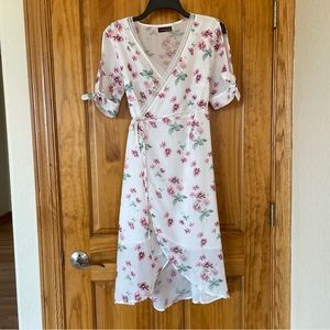 Floral wrap dress